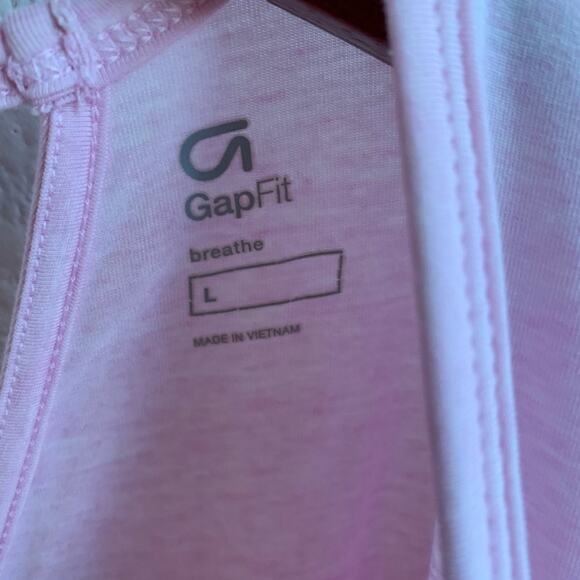 Gap Fit Pink Drape Back Long Sleeve L - Picture 2 of 5